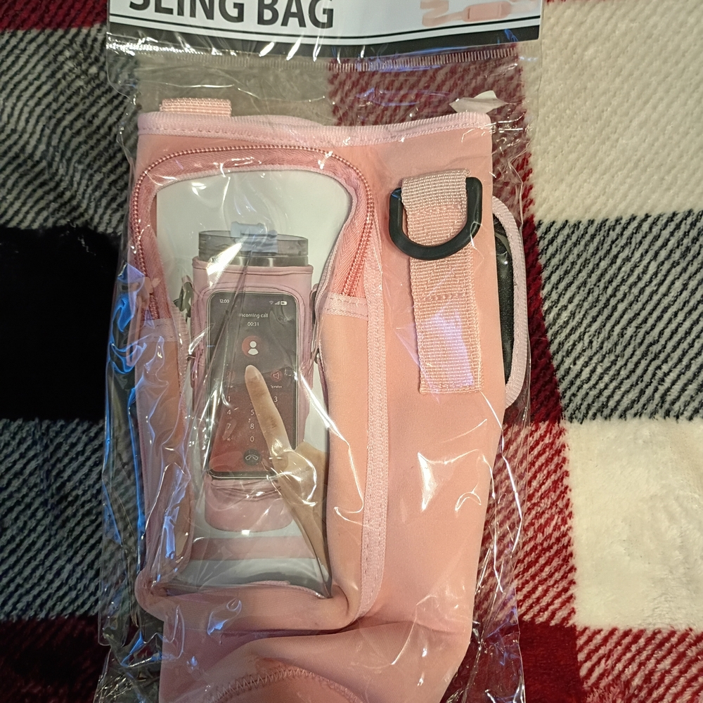 Pink Cell Phone Sling Bag